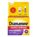 Dramamine Motion Sickness Less Drowsy, for Nausea Relief During Travel, 48 Count