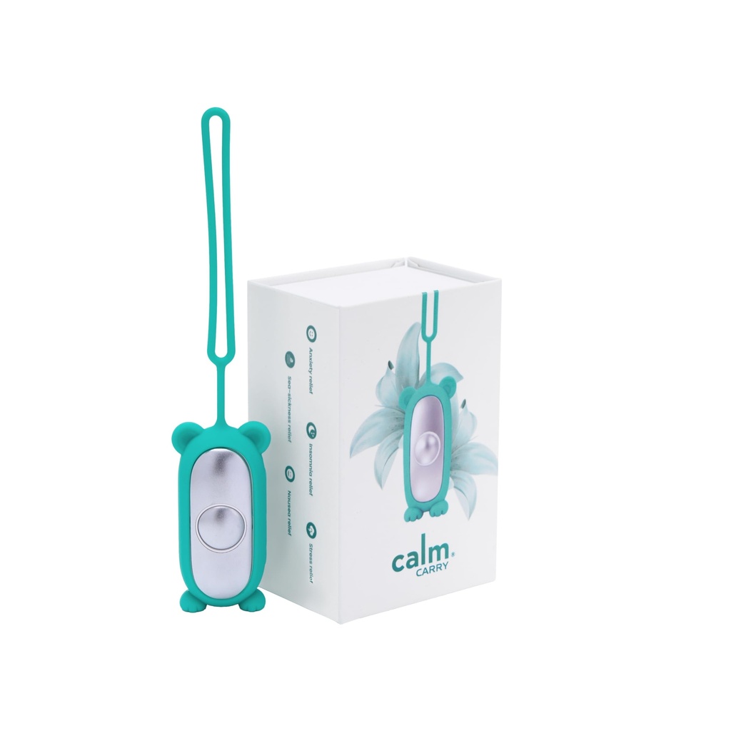 Glowco CalmCarry Mini Bear Kids Sleep Aid Device – Handheld Microcurrent Relaxation Tool, Supports Calm, Focus & Gentle Relief, USB Rechargeable, Portable Wellness Device for Children (Teal)
