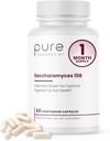 Saccharomyces Boulardii Probiotics 10 Billion CFU - Made in USA | No Fillers, Patented Strain: Lynside CNCM I-3799 Probiotics for Men and Women  and Pure TheraPro Rx - 60 Capsules
