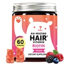 Biotin Gummies for Hair, Skin & Nails. 5,000 mcg High Potency Vegan Vitamins for Faster Hair Growth, Stronger Nails & Healthy Skin. with Vitamins C & E, 60 Gummies