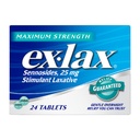 Ex-Lax Maximum Strength Stimulant Laxative Constipation Relief Pills for Occasional Constipation, Gentle Laxatives - 24 Count