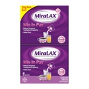 MiraLAX Laxative Powder for Gentle Constipation Relief for Adults, Stool Softener with PEG 3350, Nonstimulant Laxative, No Harsh Side Effects, Single Dose Mix-in Pax, Travel Pack, 40 Doses