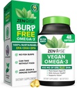 Zenwise Saúde Vegan Omega 3 Suplemento - Arroto Omega 3 Suplemento com DHA, EPA & DPA ácidos gordos para a saúde imunológica - óleo de peixe alternativa de óleo de algas marinhas de origem sustentável - 48 Softgels