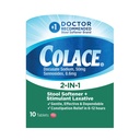 Colace 2-IN-1 Stool Softener & Stimulant Laxative Tablets, 10 Count, Gentle Constipation Relief In 6-12 Hours