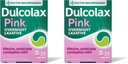 Dulcolax Pink Stimulant Laxative Tablets, Overnight Laxative, Predictable & Effective Constipation Relief, Relieves Straining & Bloating, Bisacodyl 5 mg, 25 Count (Pack of 2)