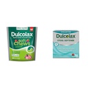Dulcolax Soft Chews Saline Laxative Mixed Berry (60ct) 1200mg + Stool Softener Liquid Gel Capsules (100ct) 100mg