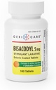 GeriCare Bisacodyl 5 mg Laxative Coated Tablet | Generic for Dulcolax | Stimulant Laxative | Gentle Overnight Constipation Relief 100 Count (Pack of 1)