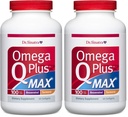 Dr. Sinatra Omega Q Plus MAX - Omega 3 (DHA/EPA), CoQ10, Resveratrol, Turmeric - Advanced Heart Health and Healthy Aging Support - 60 Softgels (30-Day Supply) (Pack of 2)