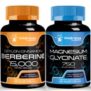 Berberine Supplement 1500mg - Liposomal Berberine with Ceylon Cinnamon │ Magnesium Glycinate Capsules - 750mg - Magnesium Supplement High Absorption Supplement | Bundle