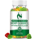 Hemp Gummies for Pain, Sleep, Anxiety - High Potency Pure Organic Hеmp Oil Extract Supplement - 100% Natural Hemp Gummy - Vegan Non-GMO