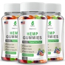 3 Packs Hemp Gummies for Pain, Sleep, Anxiety - Hemp Gummy 100% Natural Organic Extra Strength High Potency with Pure Hеmp Oil Extract Vegan Bear Candy