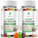 Hemp Gummies for Pain, Sleep, Anxiety - Hemp Gummy 100% Natural Organic Extra Strength High Potency with Pure Hеmp Oil Extract Vegan Bear Candy 2 Packs