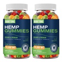 2 Packs Hemp Gummies for Sleep, Pain. Anxiety Extra Strength High Potency Pure Hemp Oil Extract, Natural Vegan Edible Bears, Non-GMO Premium Supplement