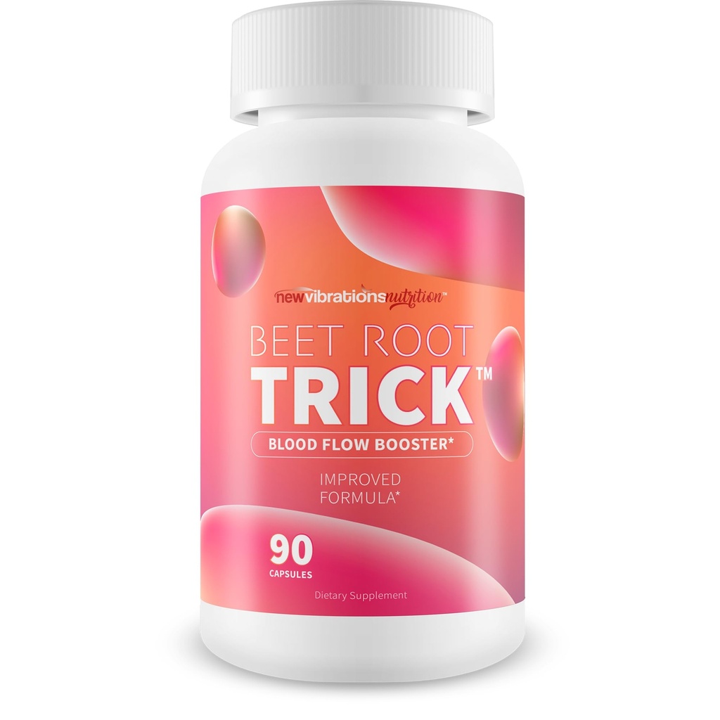 Beet Root Trick - Our Best High Pressure Pills for Advanced Blood Flow - Natural Nitric Oxide Vasodilator Formula - Vitamin Blood Flow Vein Circulation Supplement - Circulation and Vein Supplements