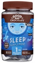 Good Day Dark Chocolate Melatonin for Adults [ 80 Count ] - Fair Trade Non-GMO Dark Milk Chocolate with Chamomile and Melatonin 1 mg - Adult Melatonin, Adult Natural Sleep Aid Supplement