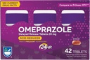 Rite Acid Acid Reducer Omeprazole Delayed Delayed Lablet - 20 mg, 3 Bottles, 14 Cacah Setiap (42 Cacah Total), Tidak beraroma, Relief Heartburn, Obat-obatan Heartburn, Obat-obatan Request Heartburn
