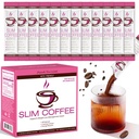 Skinny Coffee Green Coffee Bean Extract Powder | USTAR Slim Coffee with 12 Natural Health Blends Gluten-Free Instant Coffee for Energy & Metabolism, 120g (12 Sticks)