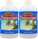 Eidon Liquid Potassium Supplement - Potassium Chloride Drops for Women & Men, Essential Electrolyte for Cell Function, Bioavailable Ionic Minerals, All Natural, No-Preservatives - 18 oz (Pack of 2)