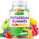 Potassium Citrate Gummies, High Potency Potassium Supplement for Adults Women & Men, Support Leg Cramps & Muscle Health, Sugar-Free, Mixfed Fruit Flavor, 60 Count