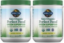 Garden of Life Raw Organic Perfect Food Green Superfood Juiced Greens Powder - Original Stevia-Free,30 Servings,Non-GMO,Gluten Free Whole Food Dietary Supplement,Alkalize,Detoxify,Energize,(Pack of 2)