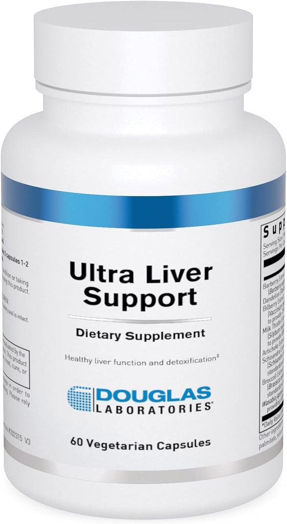 Douglas Laboratories Ultra Liver Support | Stöder Liver och Gastrointestinal Tract med lipotropiska näringsämnen och växtbaserade ingredienser | 60 kapslar