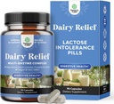 Lactose Intolerance Pillen 90 Days Supply - Fast Acting Dairy Dispatitive Enzymes - Dairy Relief Pillen voor spijsvertering, opgeblazen, gas en carb proteïne - Digestie Supplement voor Lactose Intolerance Relief