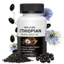 Ethiopian Black Seed Oil Softgels ，Purely Nutrient Ethiopian Black Seed Oil,4.64% Thymoquinone Non-GMO, Gluten-Free,60 Capsules