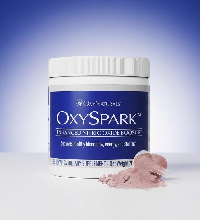 OxySpark Nitric Oxide Supplement for Men & Women | Support Energy, Circulation & Stamina | L-Citrulline, ViNitrox™ & Beet Root Powder | 30 Servings (1 Bottle) | Made in USA