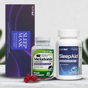 HealthA2Z® Sleep Support Bundle | Melatonin Sugar Free + Sleep Aid Diphenhydramine HCl 50mg (200 Count) + Comfort Sleep Mask | Nighttime Rest Combo Pack