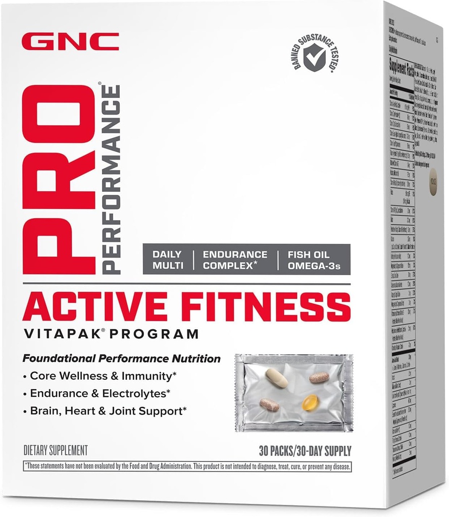 GNC Pro Performance Active Fitness Vitapak Program