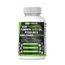 Saw Palmetto Prostate Support – Extra Strength with Pumpkin Seed Oil, Pygeum, Sunflower Lecithin, Stinging Nettle & Cranberry – Zinc, Selenium & Lycopene – 90 Capsules (Pack of 1)