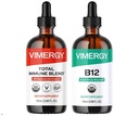Vimergy All-Day Resilience Kit* - Complementary Blend of 2500 mcg B12, 2500 mcg Zinc, 130 mg Mullein Extract, and 70 mg Thyme Extract. USDA Organic, Vegan, Paleo-Friendly, Gluten-Free, Kosher. *