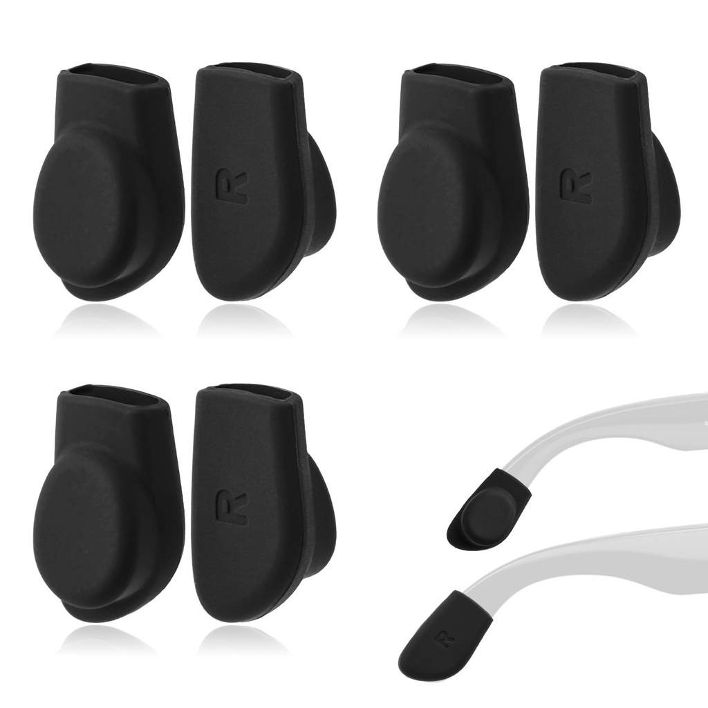 3 Pairs Eyeglass Ear Grip Compatible with Gen 1/Gen 2/Skyler/Headliner, Anti-Slip Ear Cushion Holder, for Secure Sports & Active, Smart Glasses Accessories