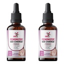Feminizer by SMS, Pueraria Mirifica Drops | Premium Grade | Herbal Liquid Extract | Non-GMO, Organic, Vegan, Alcohol Free Tincture | 4 Fl Oz (120ml) 2 Pack