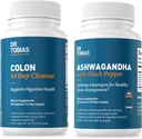 Dr. Tobias Colon 14 Day Cleanse and Ashwagandha Capsules, Colon Cleanse Detox and cooling Adaptogen, Supports Energy ' Immune Health, Non-GMO