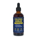 Colloidal Gold 100ppm Drop 3.4 oz, 99% Pure 24K Nano Gold, Particles Premium Colloidal Gold for Clarity Focus Balance, Daily Wellness Routine Smooth Liquid Formula, Easy to Use High Purity Gold