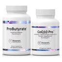 Tesseract Medical Research ProButyrate Gut Health Supplement, Butyric Acid Complex & CoQ10 Pro, Coenzyme Q10 for Health, Muscle Health and Cellular Energy Production