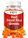 Red Yeast Rice with CoQ10 Gummies - 1200 mg RYR Synergy Plant-Based Supplement with Coenzyme Q10, Non-GMO, Citrinin-Free, No Artificial Additives, Supports Vitality, Endurance & Energy – 60 Gummies