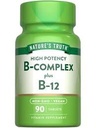 Nature's Truth High Potency B-Complex Plus B-12 Tablets - 90 ct, Pack of 2