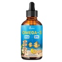 VivoNu Omega 3 for Kids, Children’s DHA Omega 3 6 9 Drops | 600mg Total Omega-3s with EPA & DHA| Brain Development & Mood, Learning - Non-GMO(2Fl Oz)