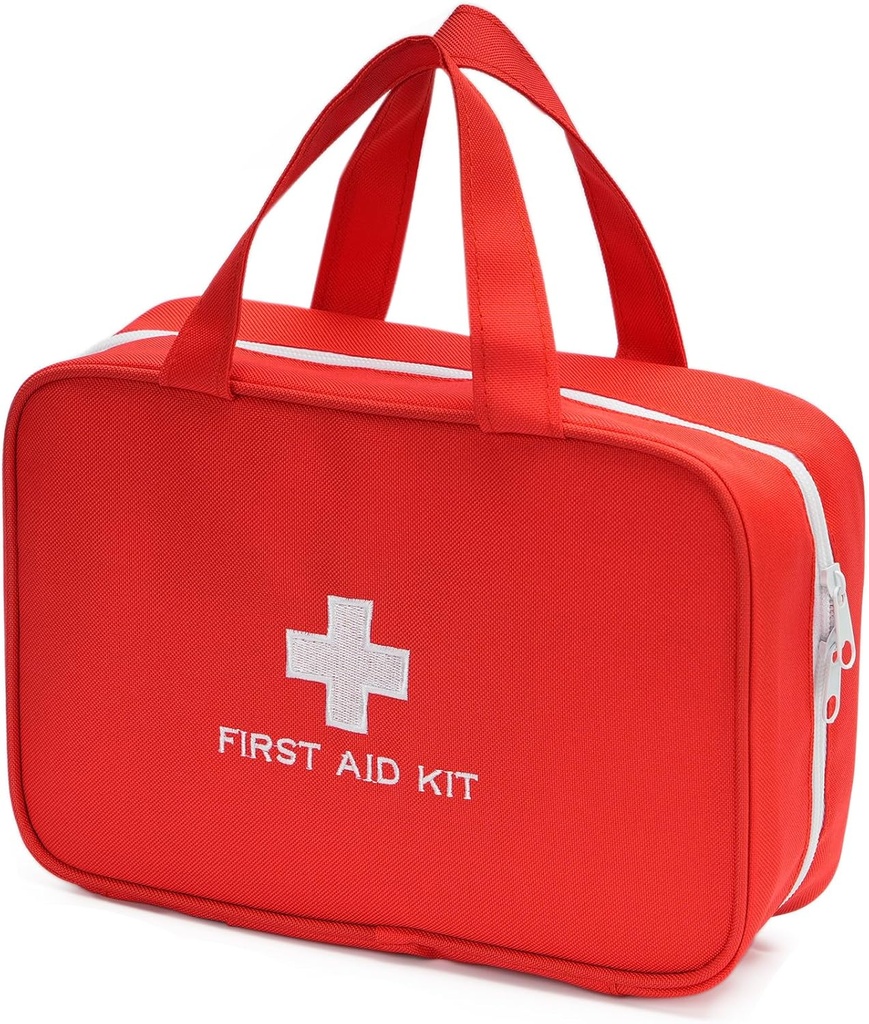 Compacta l' espai buit First Aid Kit Emergència Traumaner Pouch de Medical Bag for Home, Camping, Viatger, Cotxe (Red)