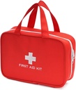 Compact Empty First Aid Kit Bag Emergency Trauma Medical Pouch Travel Medicine Organizer Bag for Home, Camping, Traveling, Car (Red)