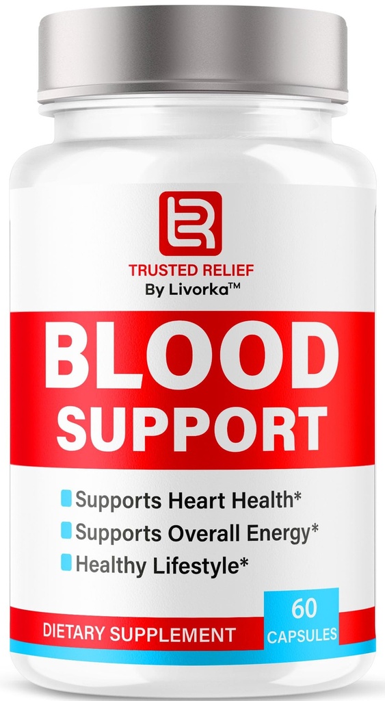 Trusted Relief Blood Support Capsules - Official TrustedRelief Blood Support Vitamin Pills, Natural Trusted Relief Advanced Premium Formula Wellness & Overal Health, 60 Capsules for 1 Month