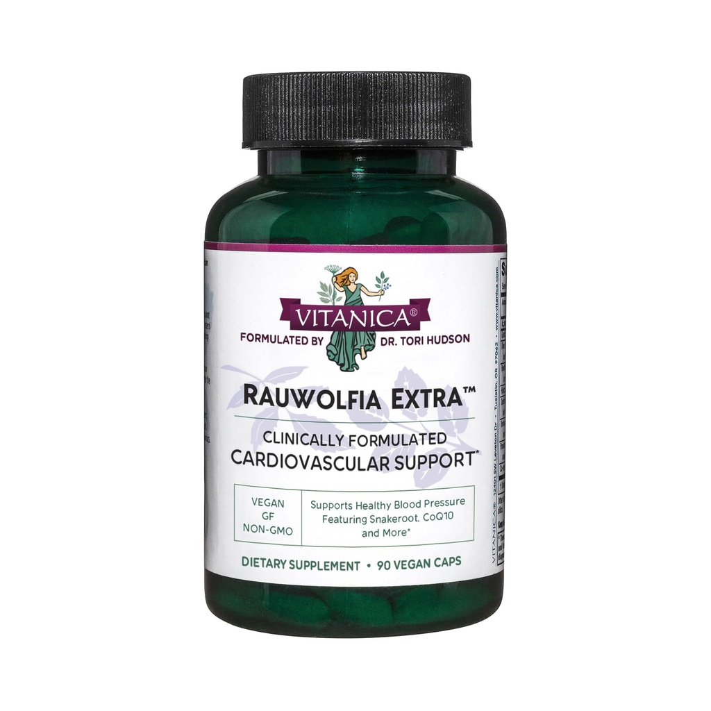 Vitanica Rauwolfia Extra, Cardiovascular Support Supplement, Vegan, 90 Capsules