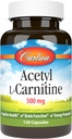 Carlson Labs Acetyl L- Carnitine, 500mg, 120 kapsułek