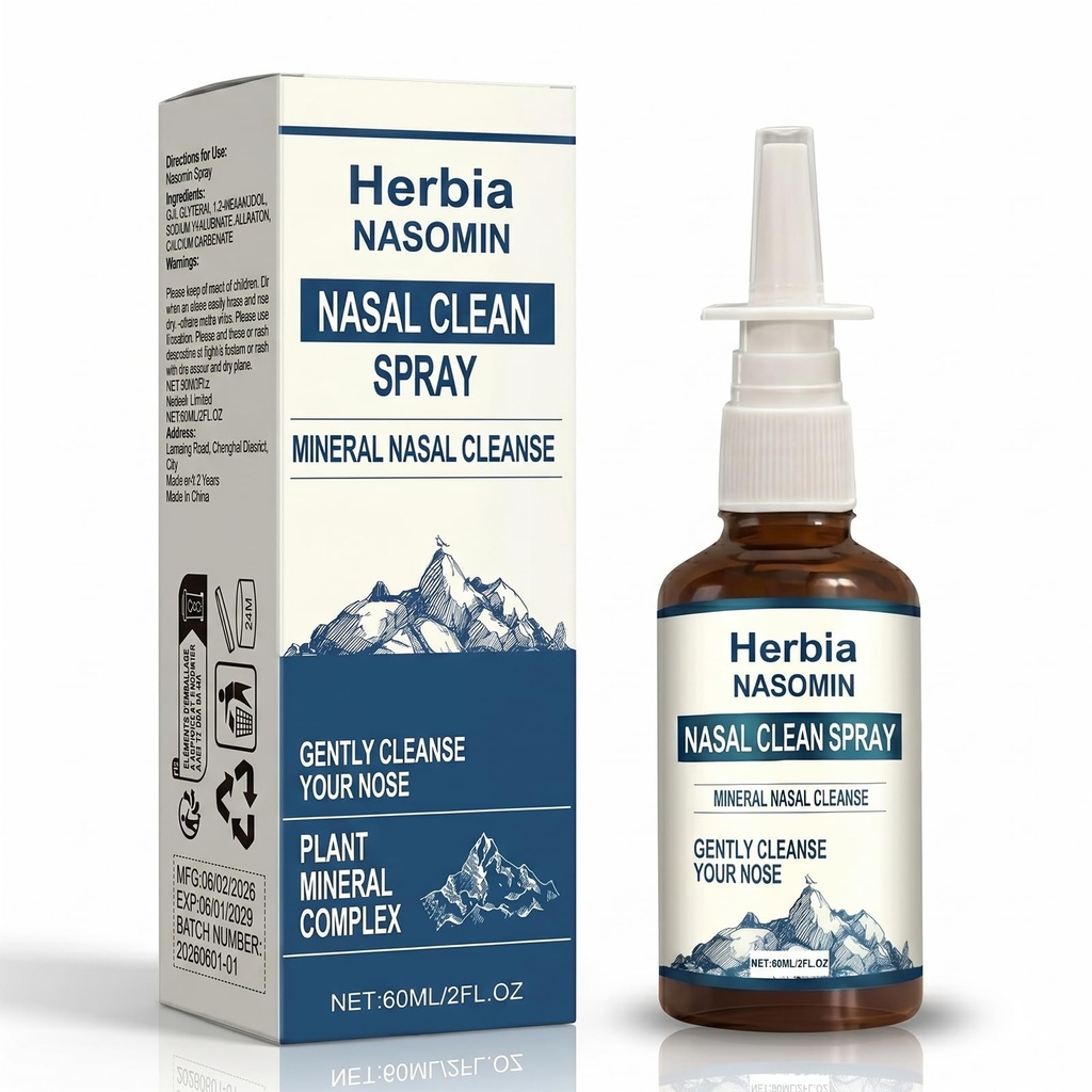 Nasal Iodine Spray, Cleanse and Refresh The Nasal Passages, Natural Daily Nasal Cleanser, Ideal for Travel and Daily Comfort Care