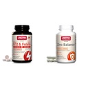 Jarrow Formulas Ultra Strength Methyl B-12 5000 mcg & Methyl Folate 800 mcg + P-5-P & Zinc Balance 15 mg - 100 Servings (Veggie Caps) - Includes Copper