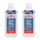 70% Isopropyl Alcohol 70 Percent Rubbing Alcohol 70 Percent USP, 16 oz. Bottle, Multipurpose First Aid Antiseptic for Minor Wounds, Cuts, Scrapes and Burns | Home Cleaning and First Aid Tool (2)