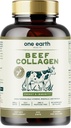One Earth Health Grass Fed Beef Collagen - New Zealand Sourced Natural Collagen Supplement. (Tipos I, II, III, V y X) 3000 mg por servicio, 200 Conde