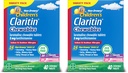 Claritin Children's Allergy Medicine, 24-Hour Non-Drowsy Loratadine 5mg Chewable Tablet, Antihistamine for Kids Ages 2 Years and Older, Grape & Bubble Gum Flavors, 40 Tablets, (Pack of 2)
